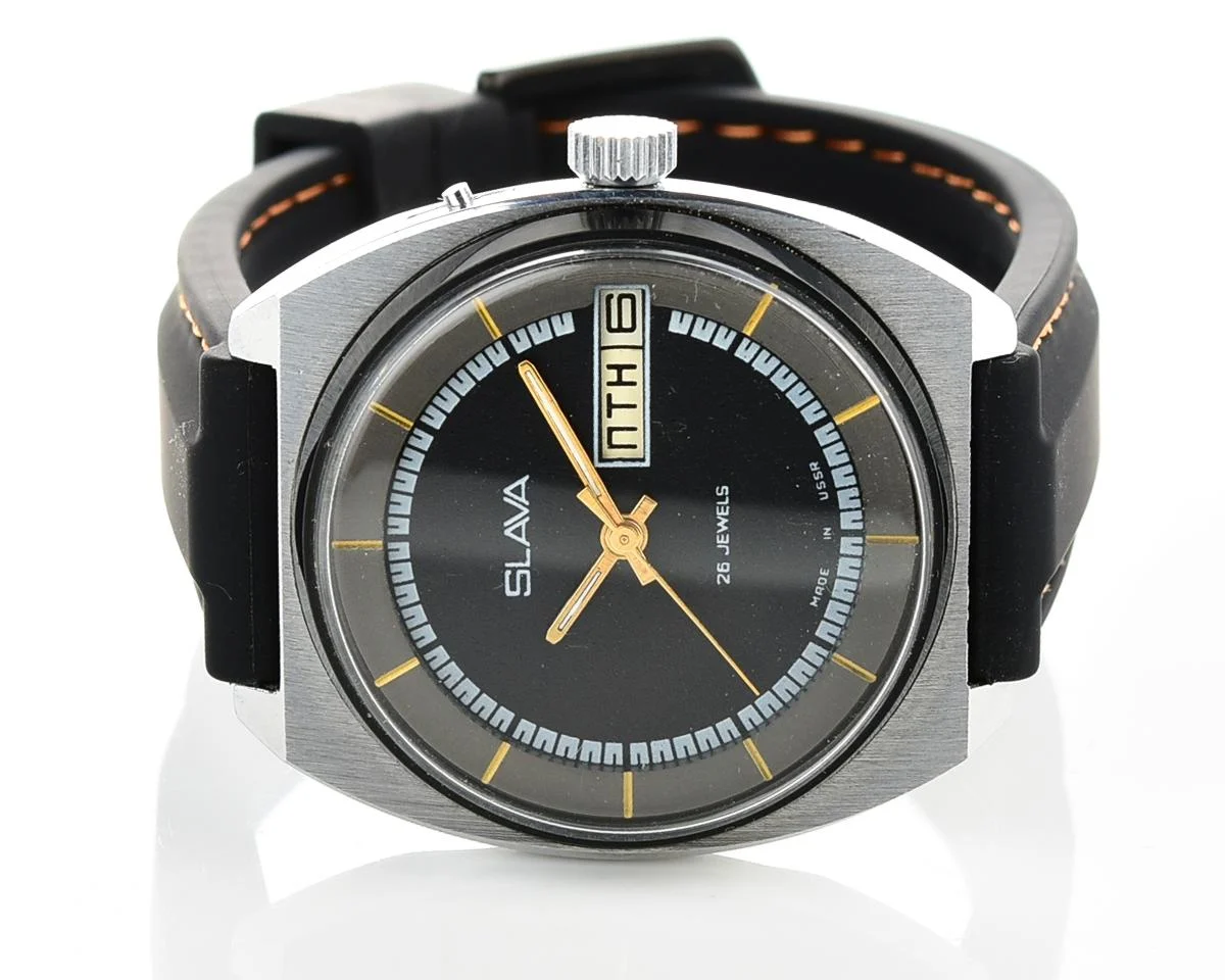 Slava Soviet mechanical vintage watch