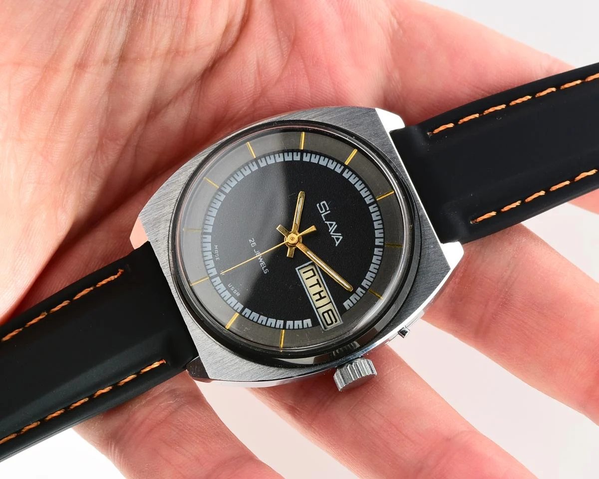 Slava Soviet mechanical vintage watch