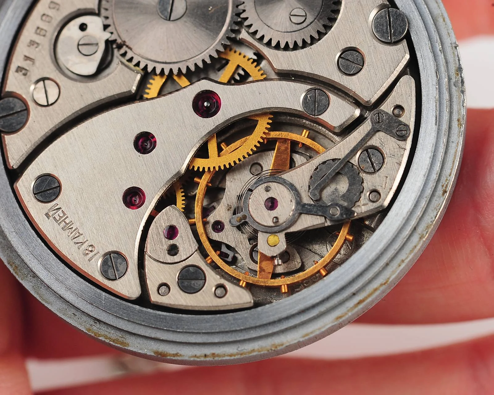 watch Molnija pocket open face roman 8554-0066