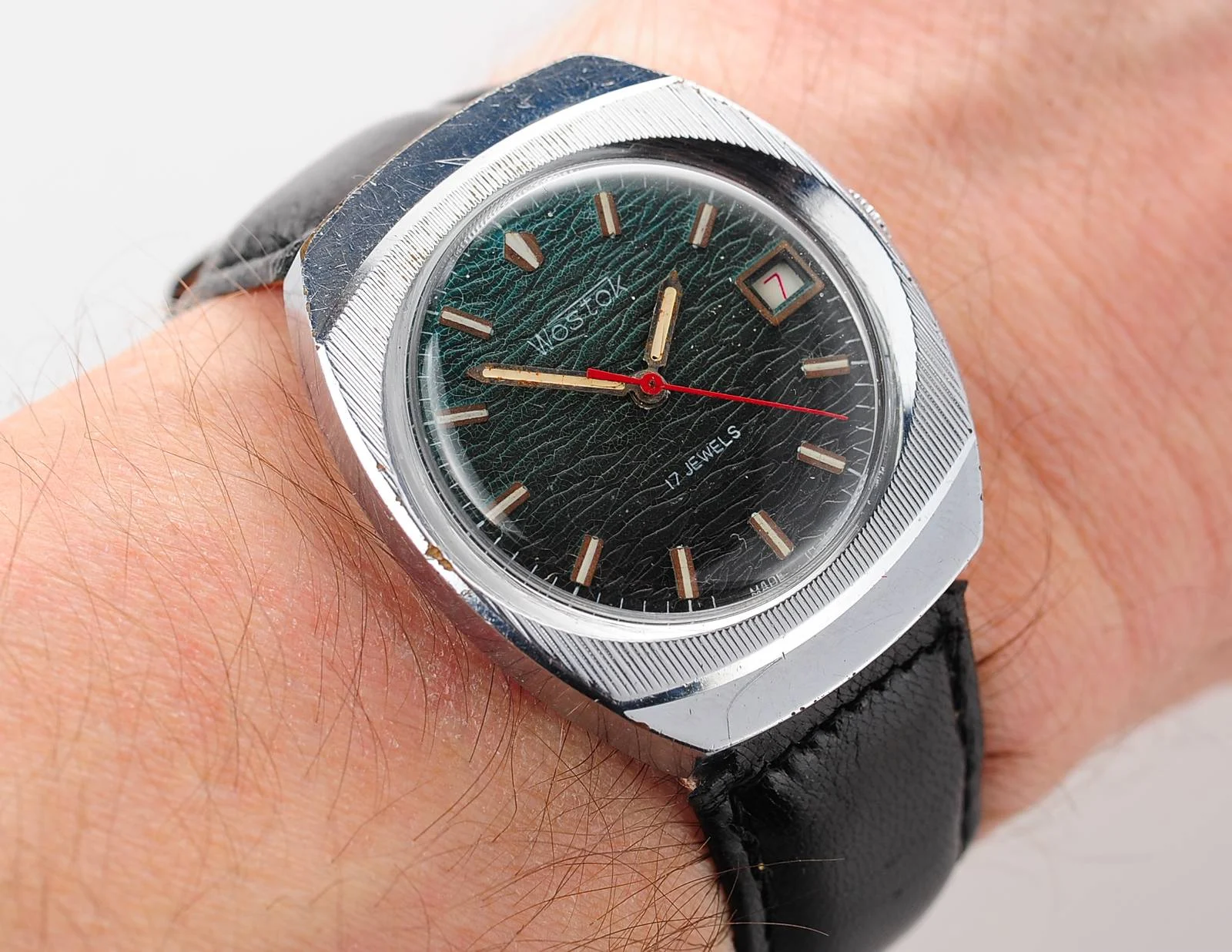 watch Vostok Wostok cool relief teal dial 7054-0015