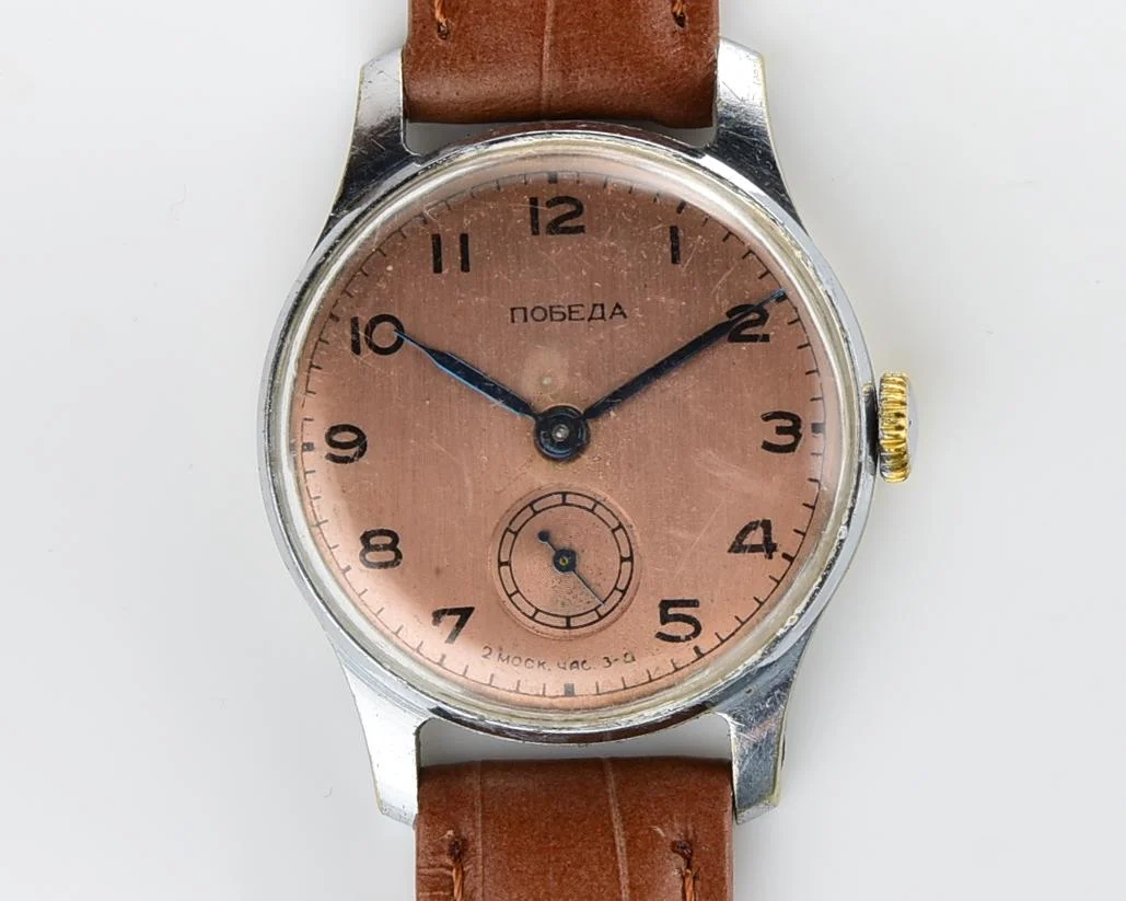 Vintage Soviet mechanical Pobeda wrist watch