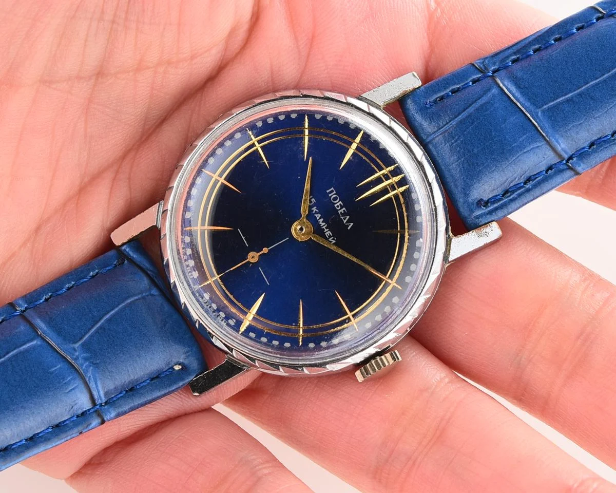 Pobeda Soviet mechanical wrist watch