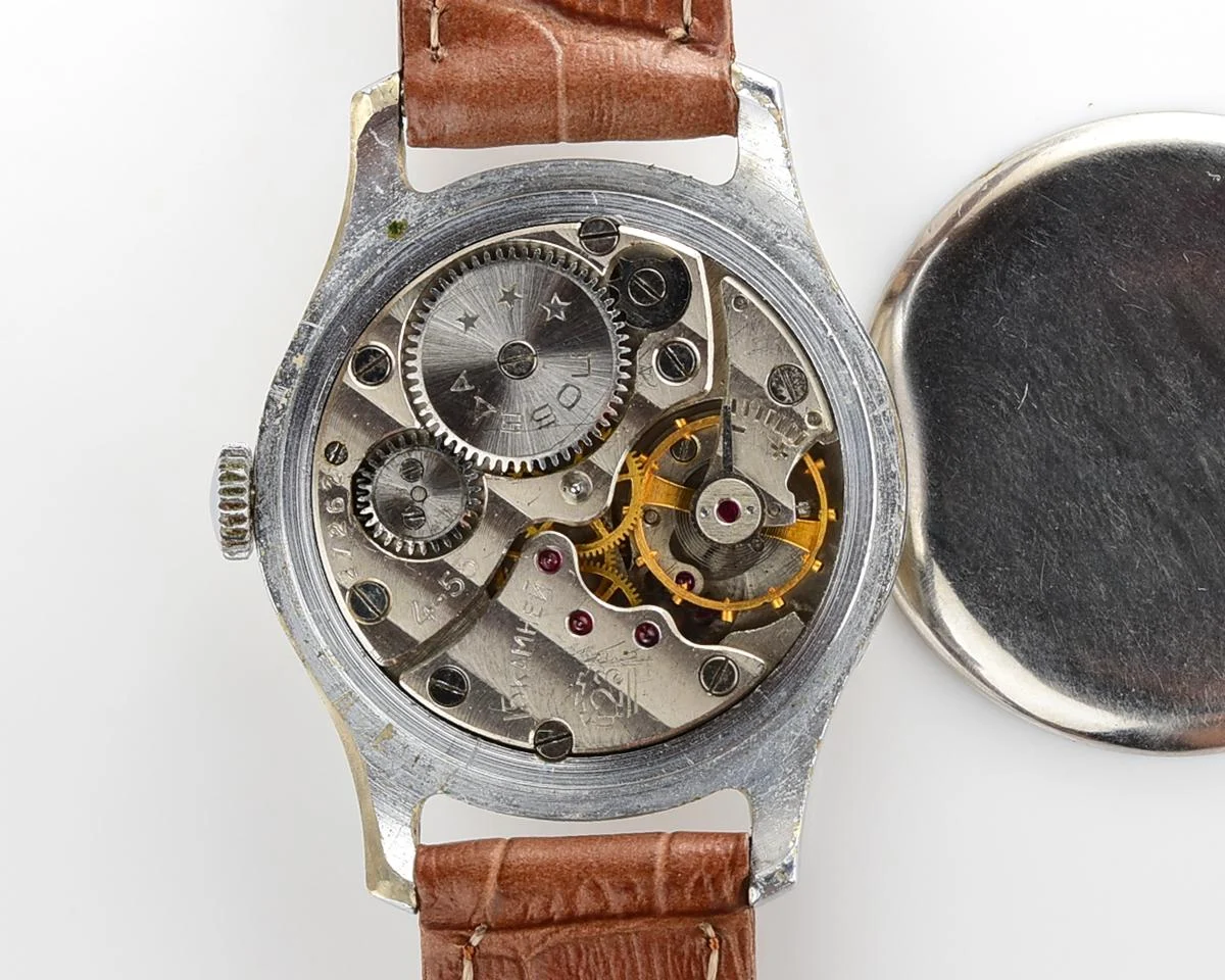 Vintage Soviet mechanical Pobeda wrist watch, 4th quarter 1953