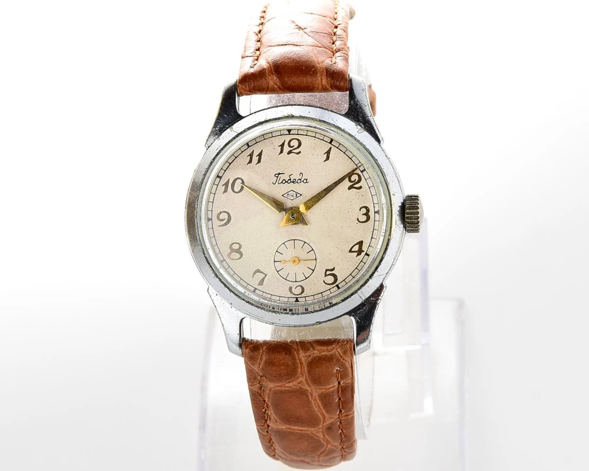 Vintage Soviet mechanical watch Pobeda