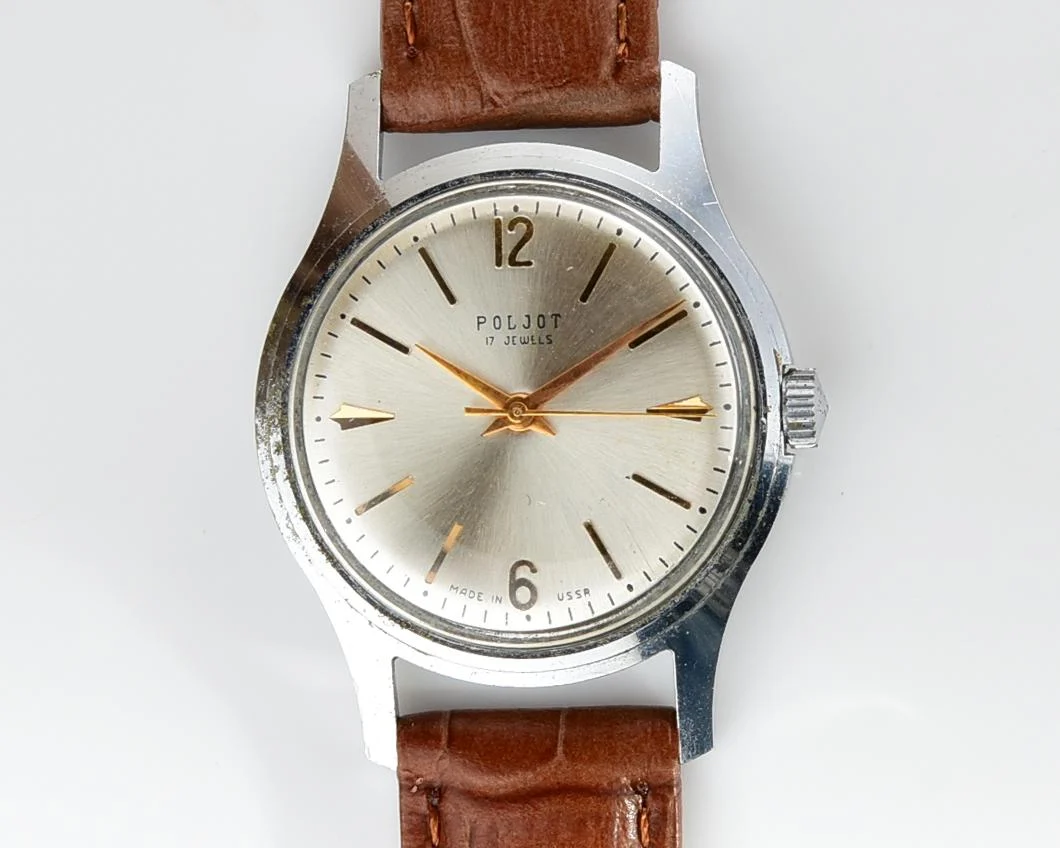 Soviet vintage Poljot mechanical wrist watch