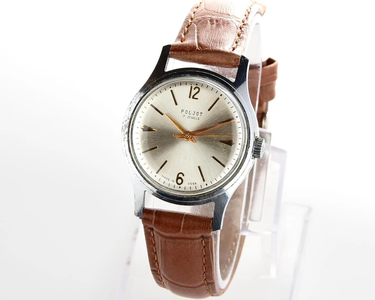 Soviet vintage Poljot mechanical wrist watch