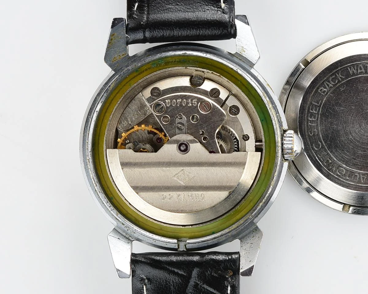 Rodina mechanical watch with automatic self winding movement