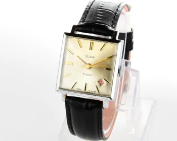 Slava Soviet mechanical vintage watch with original crystal