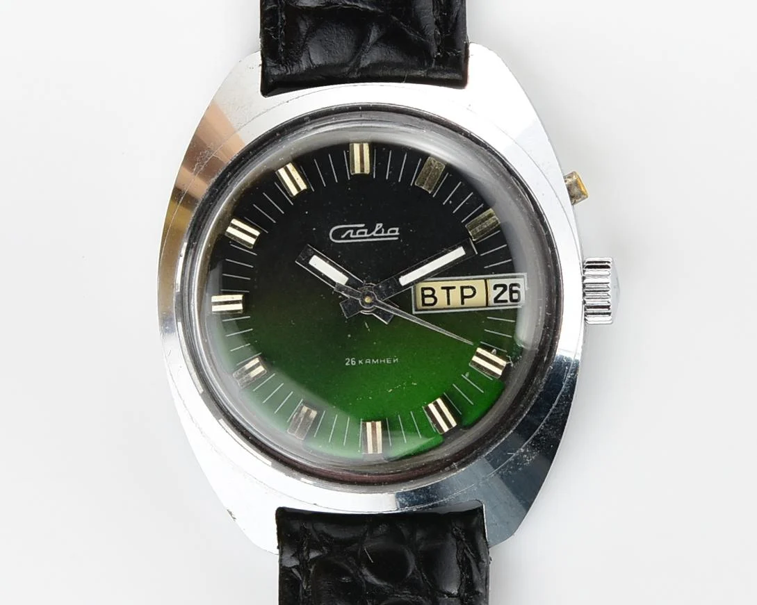 Slava Soviet mechanical vintage watch