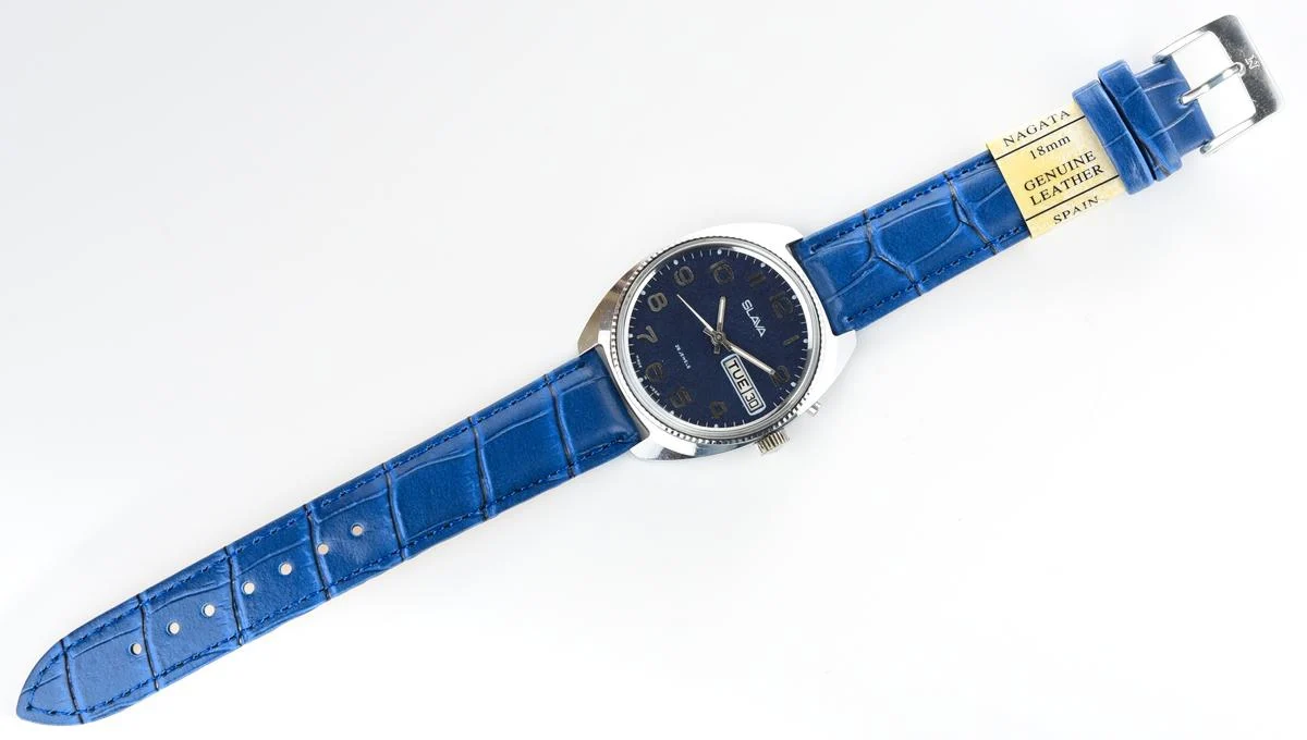 Slava vintage Soviet mechanical wristwatch