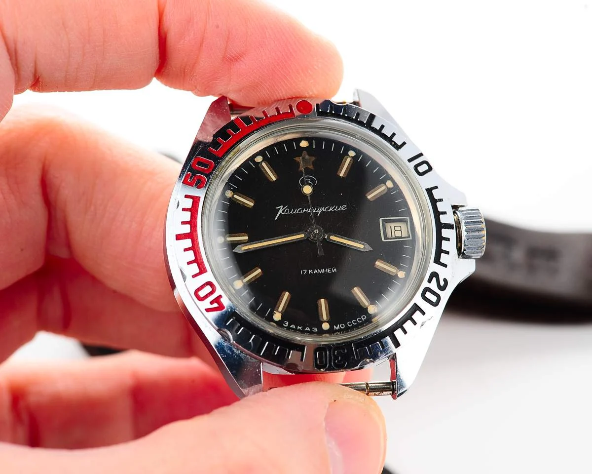Vostok Komandirskie "Zakaz MO CCCP" limited series watch - rare duo-tone dial!