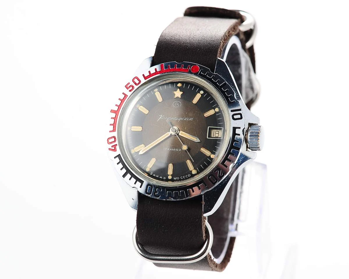 Vostok Komandirskie "Zakaz MO CCCP" limited series watch - rare duo-tone dial!