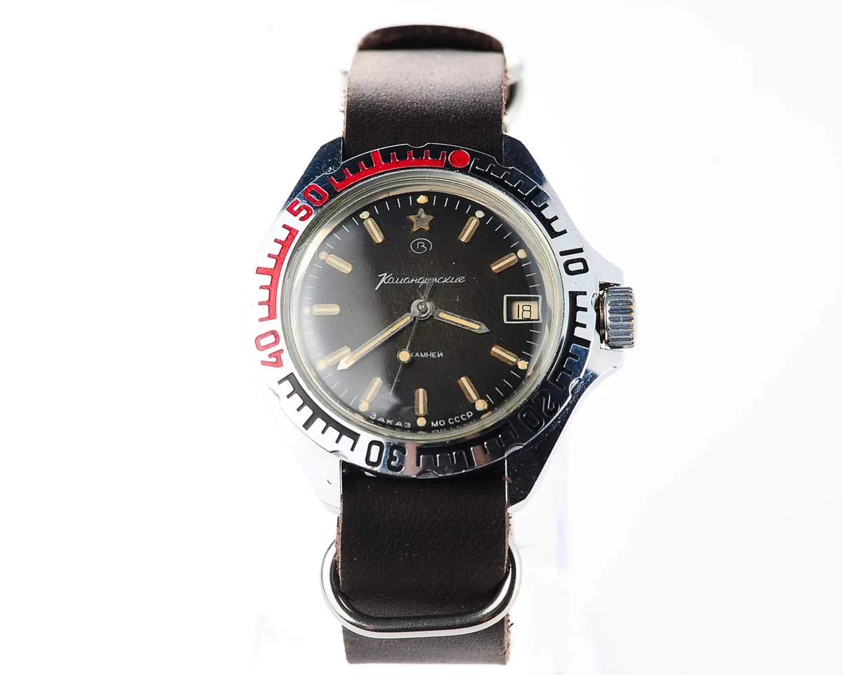 Vostok Komandirskie "Zakaz MO CCCP" limited series watch - rare duo-tone dial!