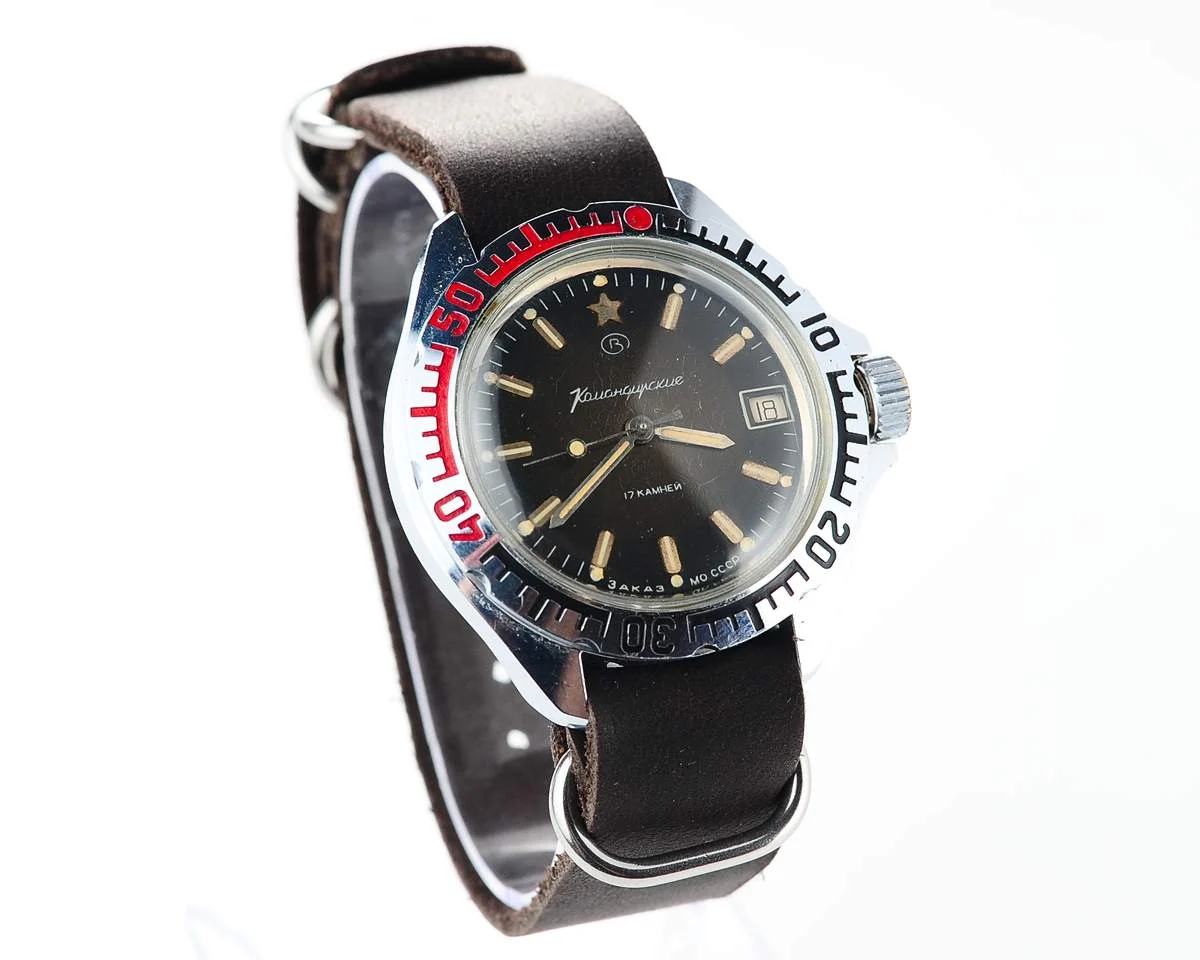 Vostok Komandirskie "Zakaz MO CCCP" limited series watch - rare duo-tone dial!