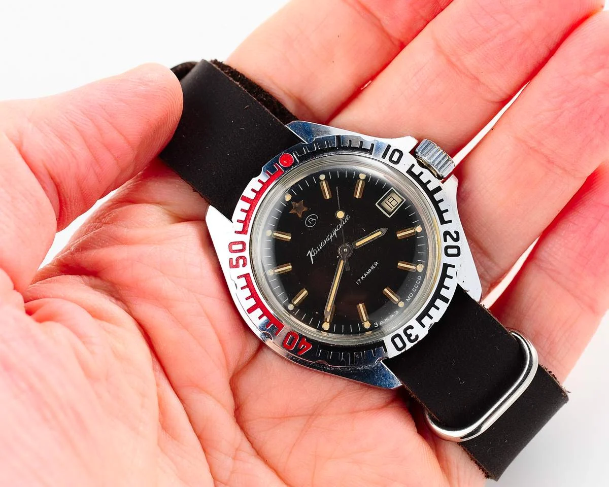 Vostok Komandirskie "Zakaz MO CCCP" limited series watch - rare duo-tone dial!