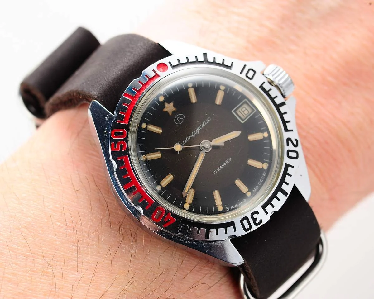 Vostok Komandirskie "Zakaz MO CCCP" limited series watch - rare duo-tone dial!
