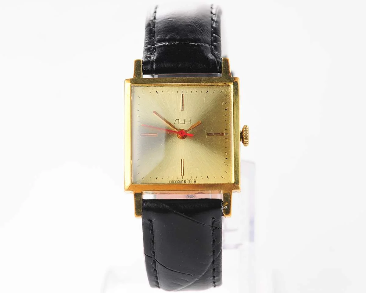 Luch vintage Soviet gold-plated mechanical watch
