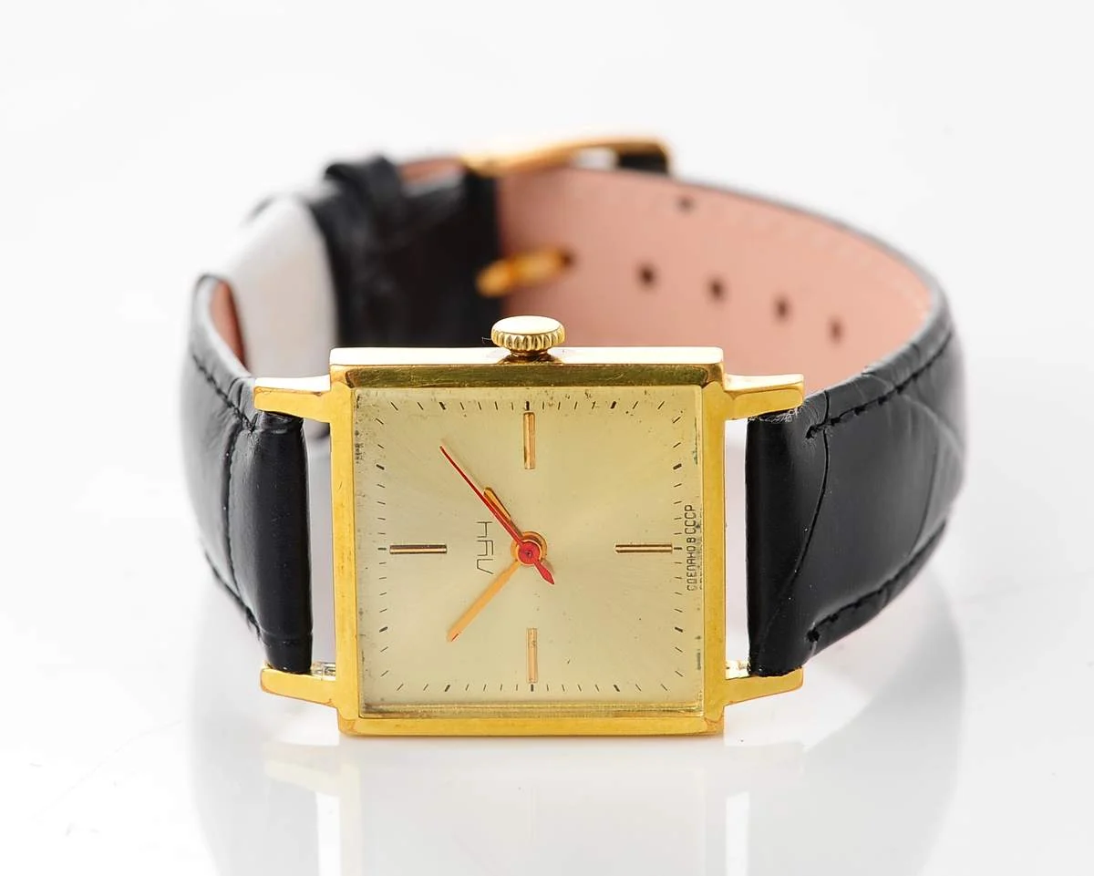 Luch vintage Soviet gold-plated mechanical watch
