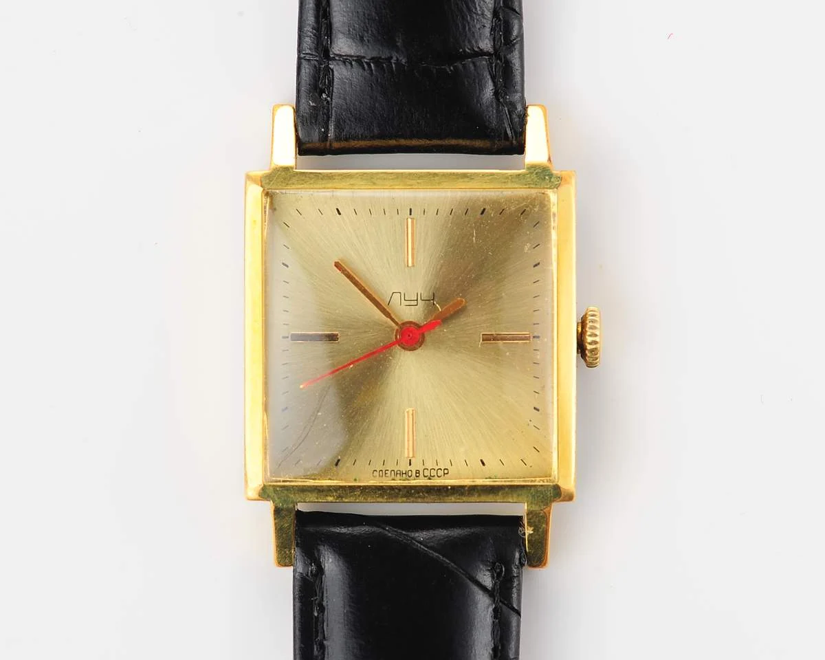 Luch vintage Soviet gold-plated mechanical watch