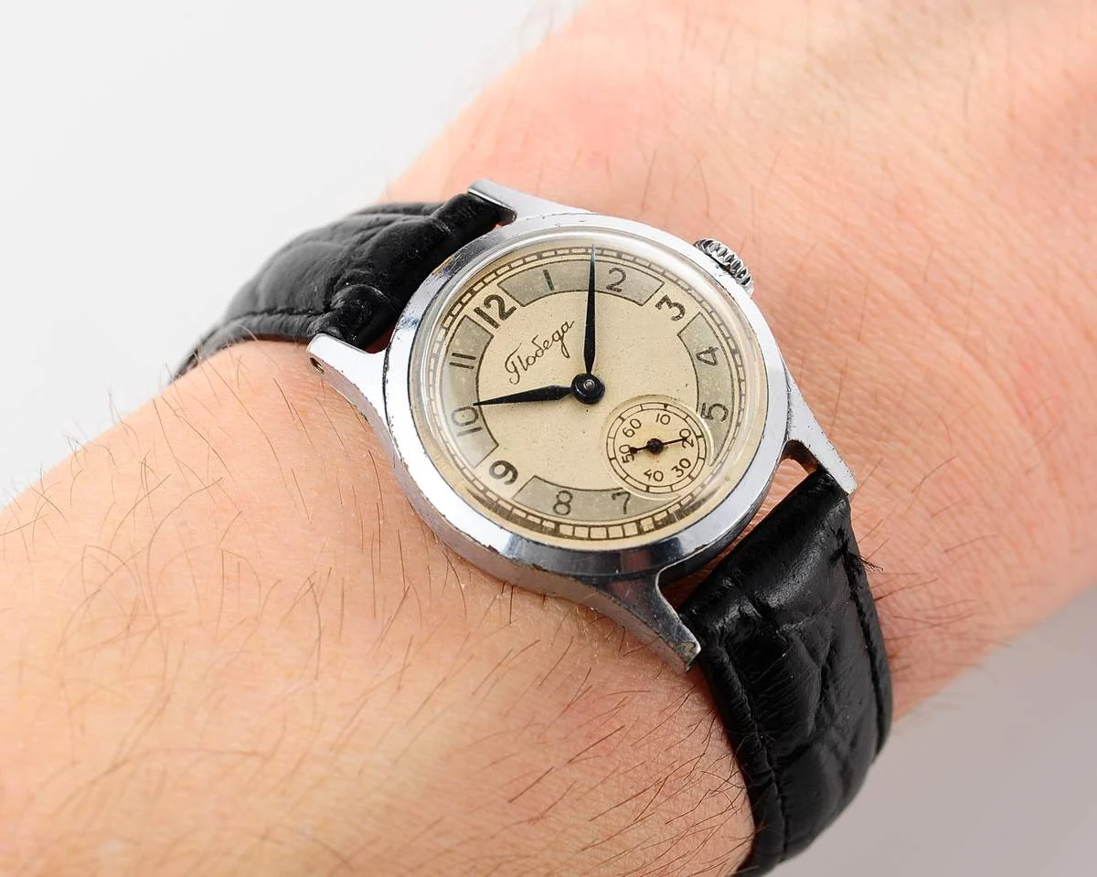 Vintage Soviet mechanical watch Pobeda