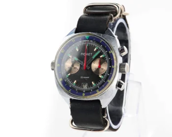 Poljot Chronograph 3133 mechanical watch + NATO strap!