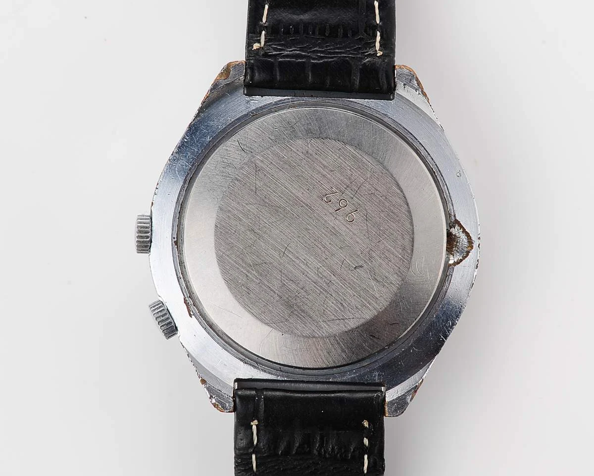 Vintage mechanical Raketa watch with 24 hours dial