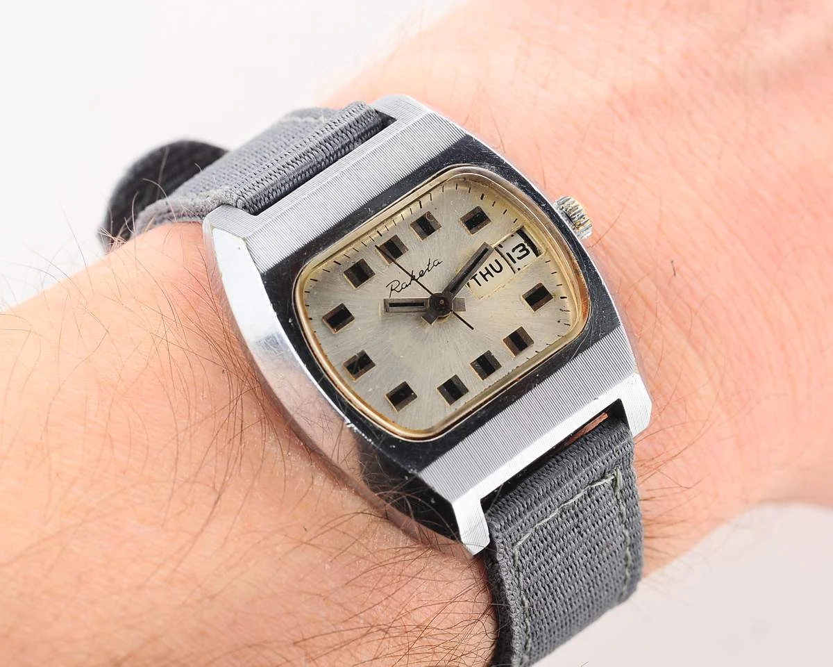 Raketa Baker vintage mechanical wrist watch