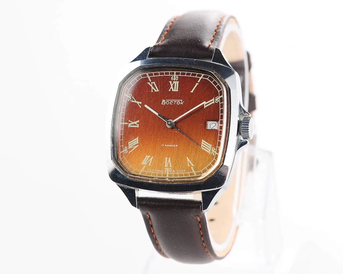 Large Soviet Wostok (Vostok) vintage mechanical wristwatch