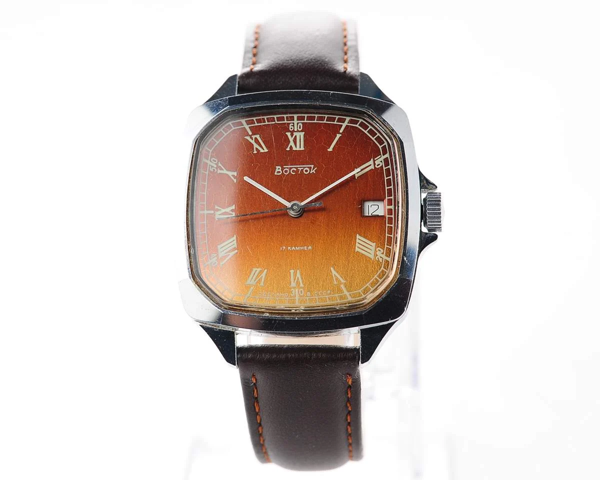 Large Soviet Wostok (Vostok) vintage mechanical wristwatch