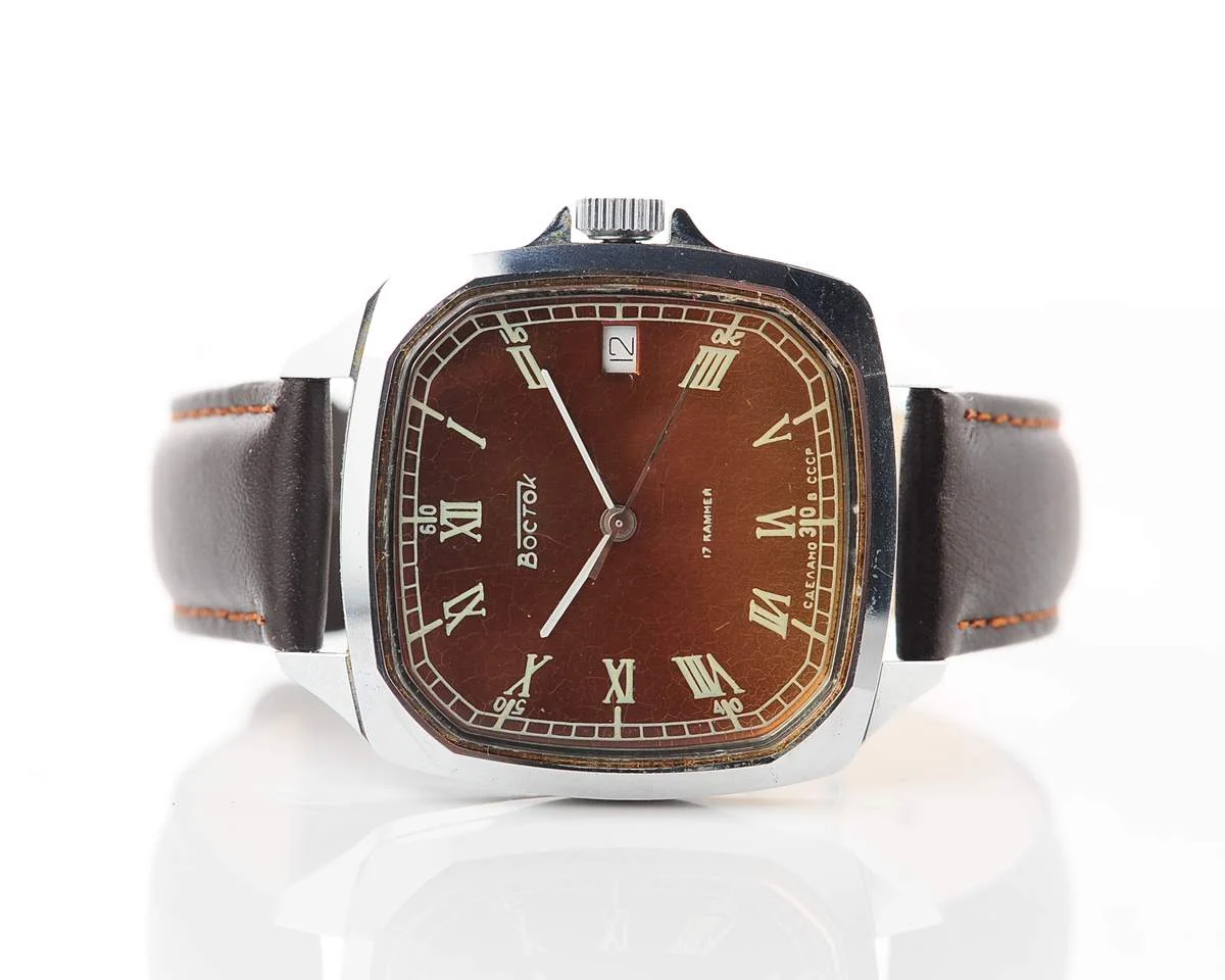 Large Soviet Wostok (Vostok) vintage mechanical wristwatch