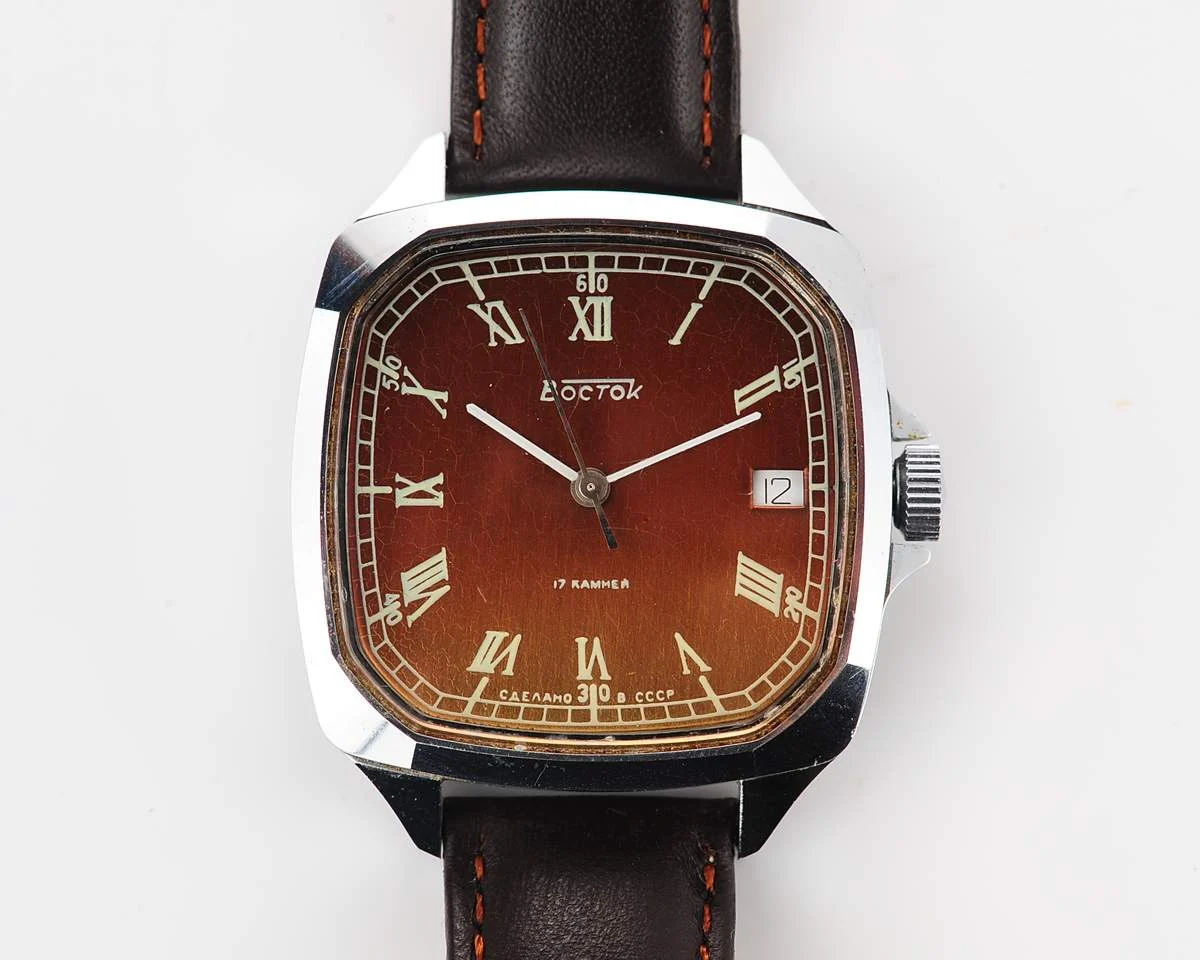 Large Soviet Wostok (Vostok) vintage mechanical wristwatch