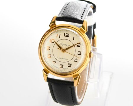 RARE! Beautiful vintage soviet gold-plated wrist watch from 50s - Kirovskie 1MWF