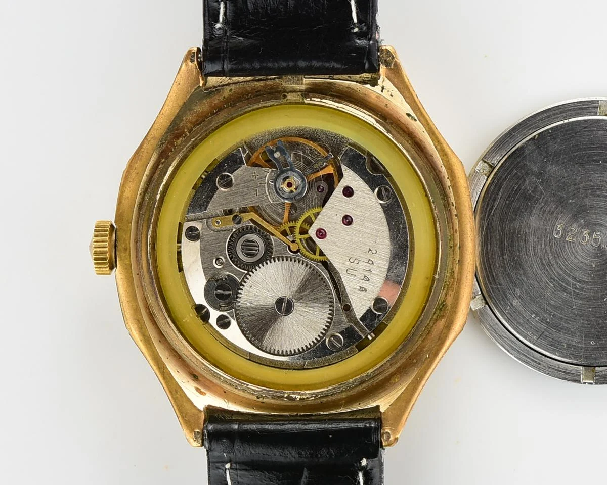 Soviet gold-plated Vostok Komandirskie mechanical watch - Zakaz MO CCCP!