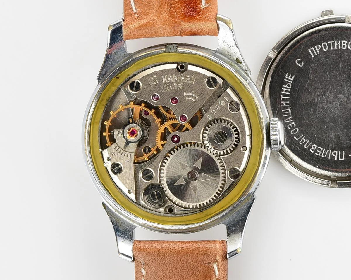 Vintage Soviet mechanical Pobeda wrist watch
