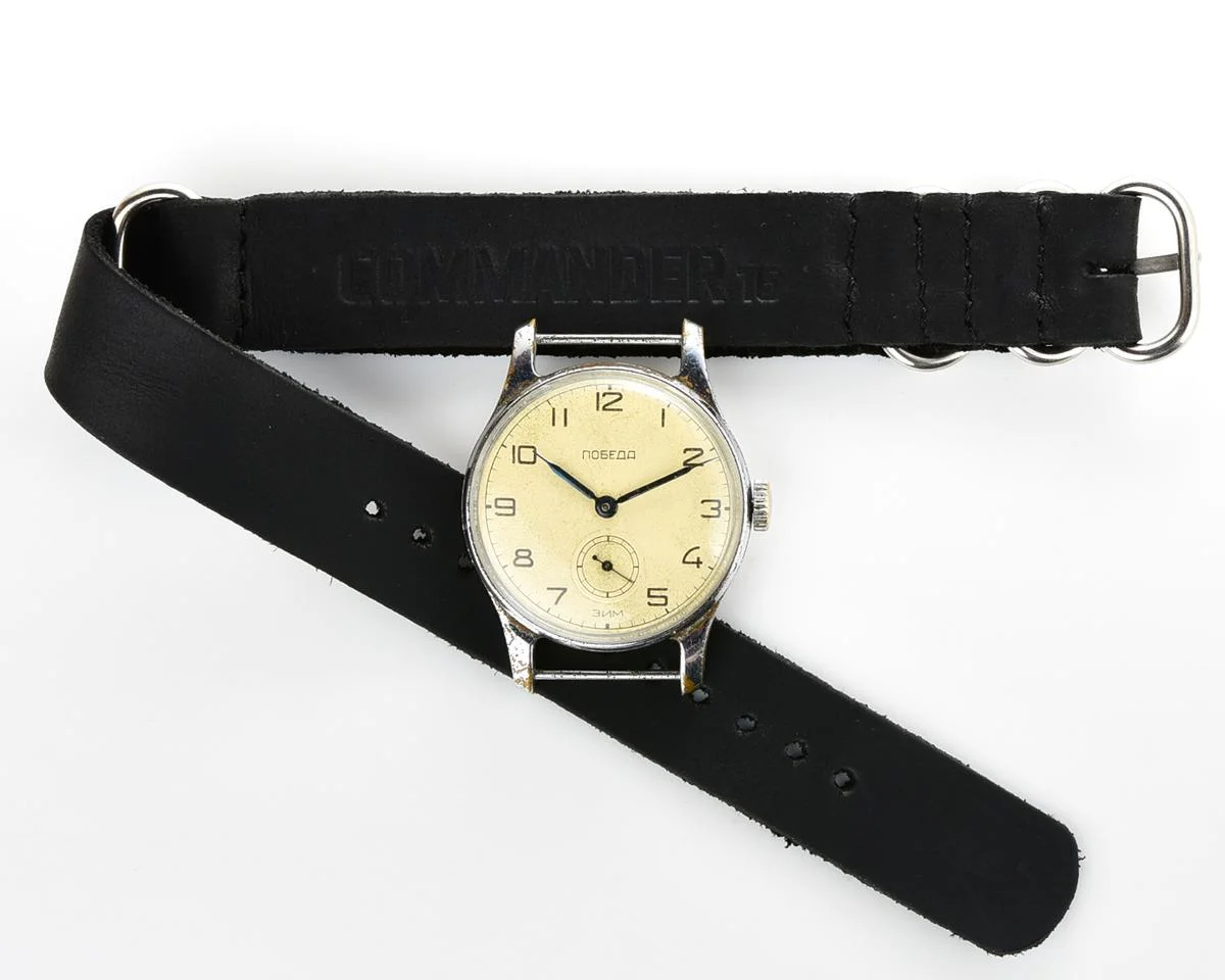 Pobeda Soviet wrist watch, from 2nd quarter of 1956