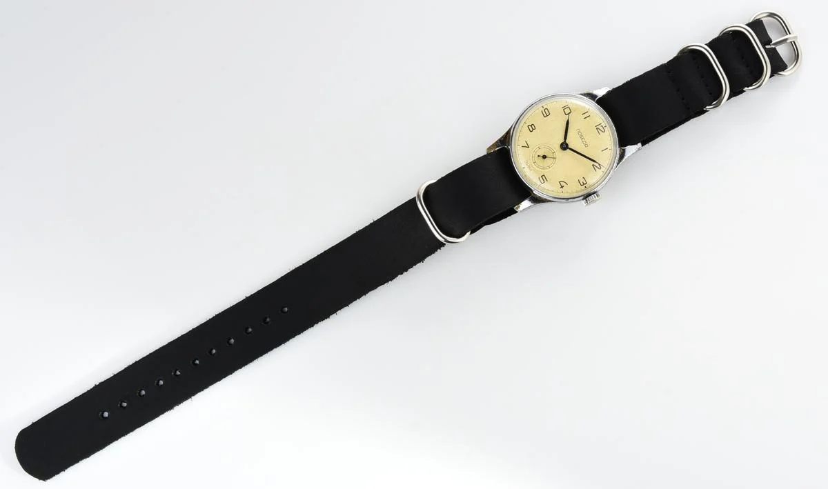 Pobeda Soviet wrist watch, from 2nd quarter of 1956