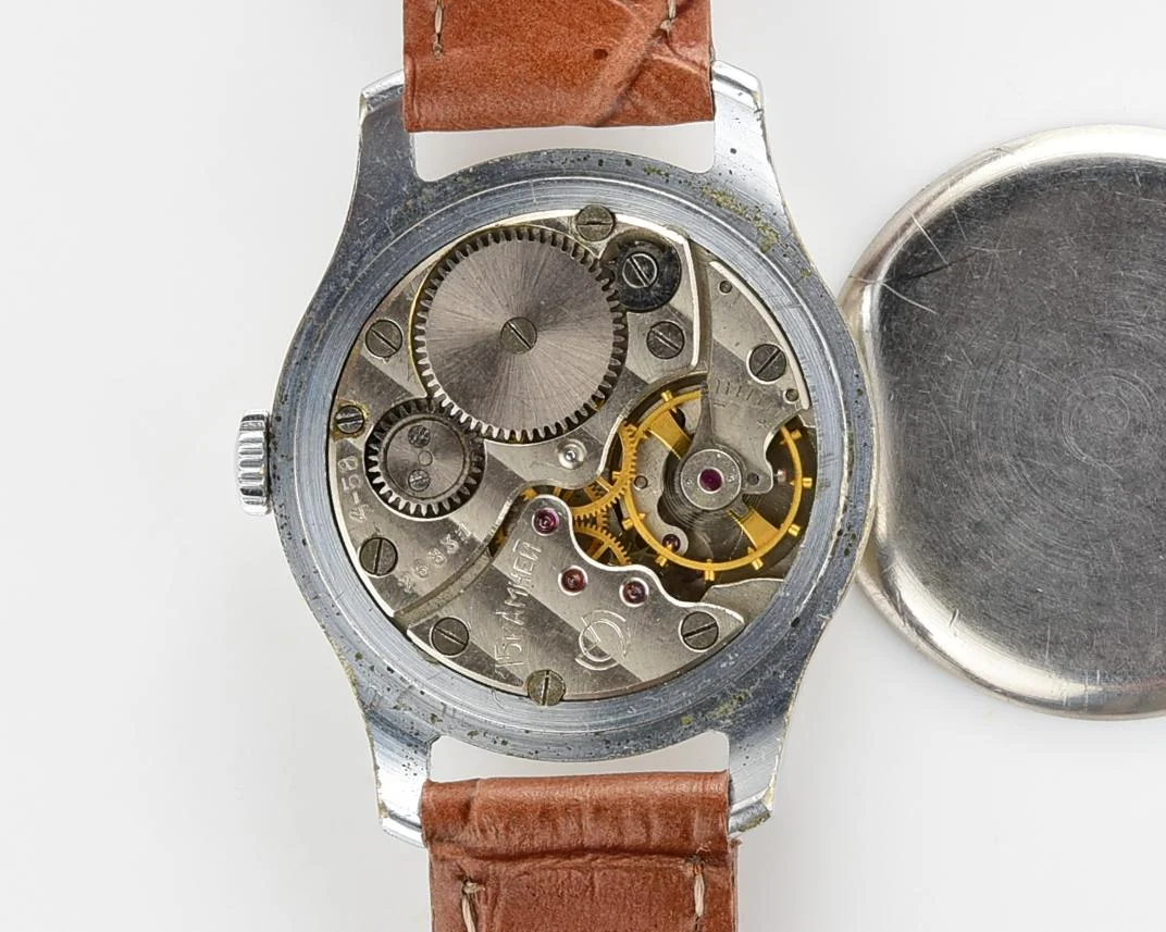 Vintage Soviet mechanical Pobeda wrist watch, 4th quarter 1958