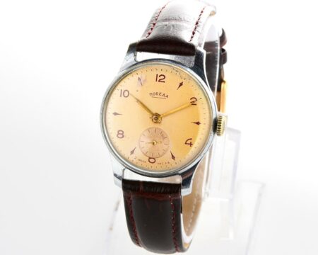Vintage soviet mechanical POBEDA wrist watch, 2MChZ from 4th quarter of 1956