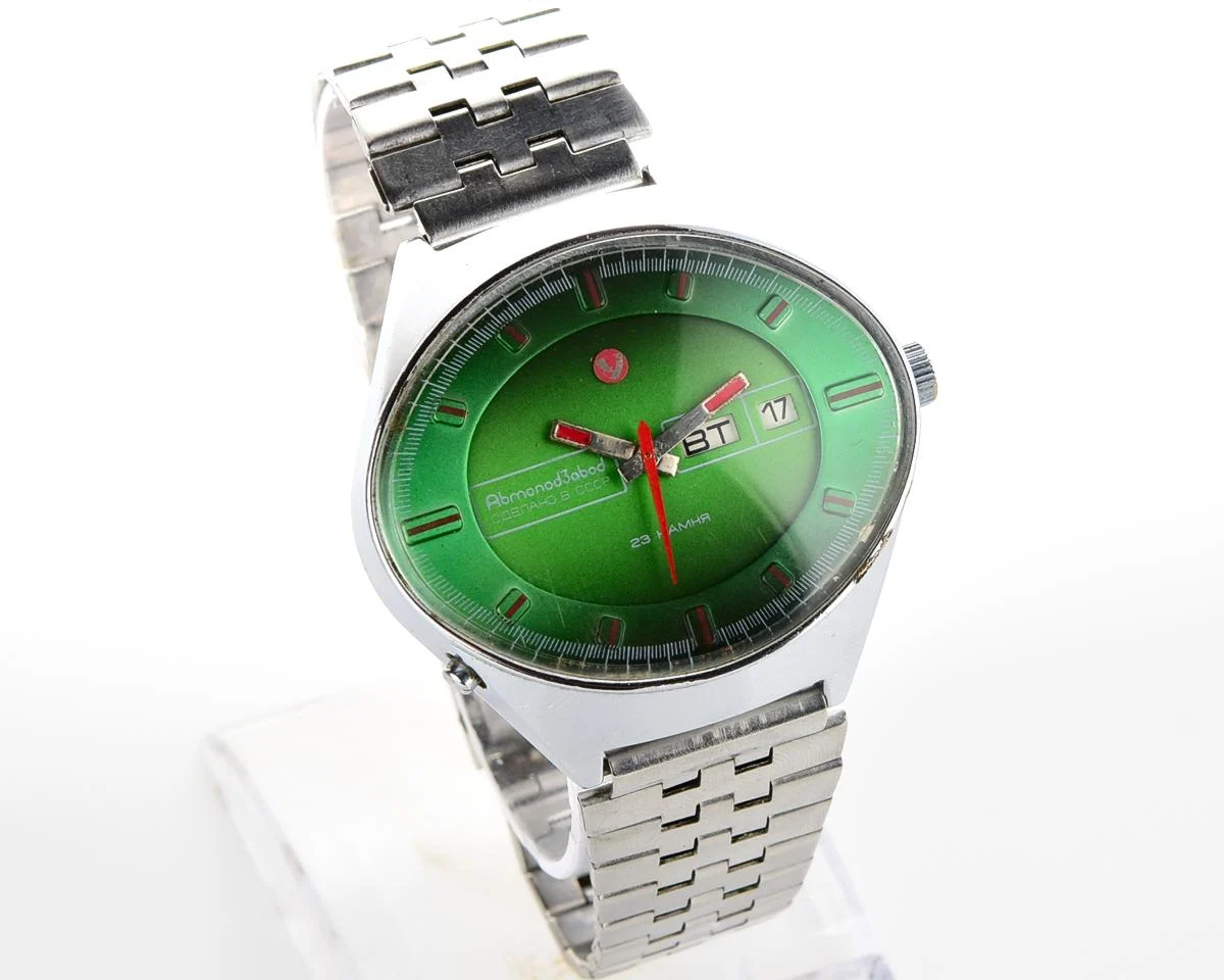Chaika "Stadium" Soviet mechanical watch with automatic self winding movement