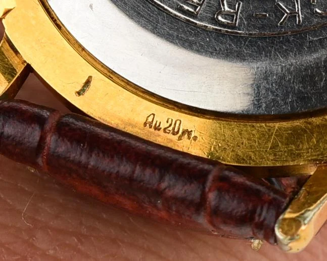 Vintage Poljot mechanical watch, gold-plated AU20