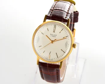 Vintage Poljot mechanical watch, gold-plated AU20