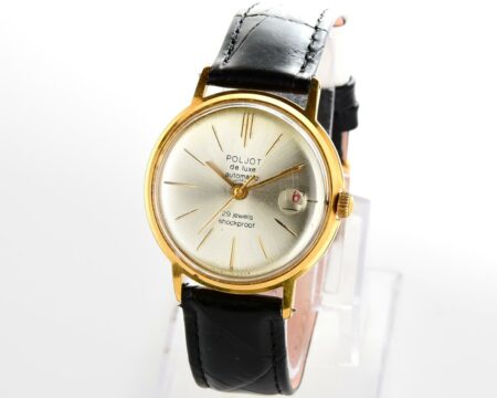 Beautiful automatic vintage gold-plated watch POLJOT DE LUXE!