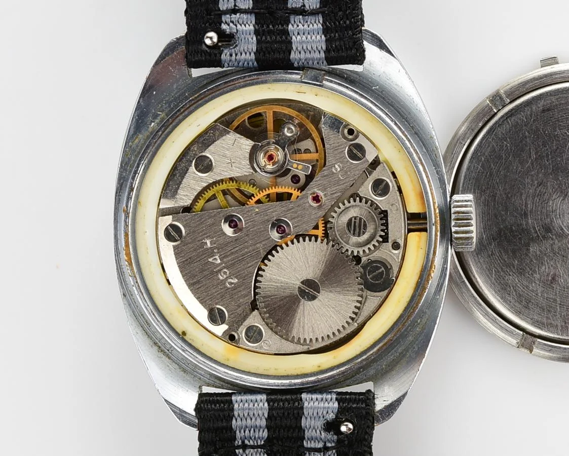 Excellent Soviet Raketa vintage watch with laconic black dial