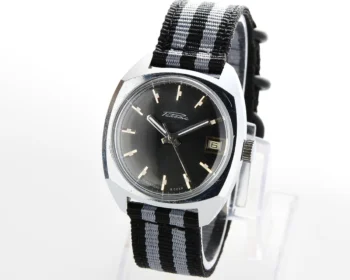 Excellent Soviet Raketa vintage watch with laconic black dial