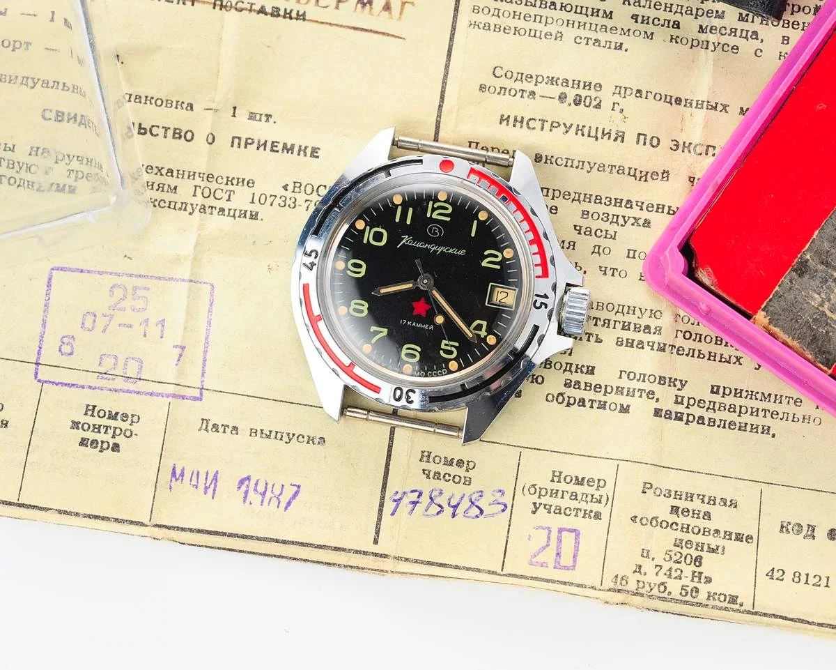TIME CAPSULE: Vostok Komandirskie limited series watch - "Zakaz MO CCCP"!