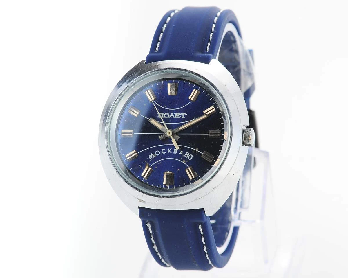 Soviet vintage Poljot Moskva 80 mechanical watch - Olympic 1980 edition!