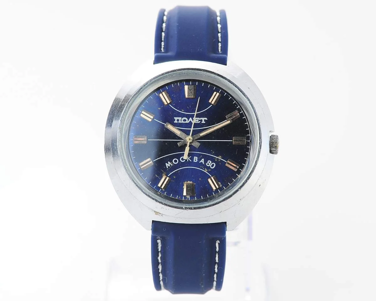 Soviet vintage Poljot Moskva 80 mechanical watch - Olympic 1980 edition!