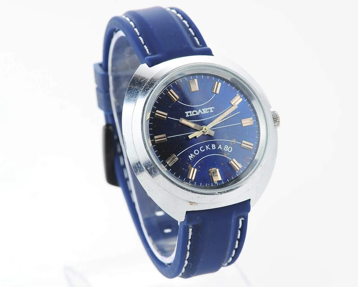 Soviet vintage Poljot Moskva 80 mechanical watch - Olympic 1980 edition!