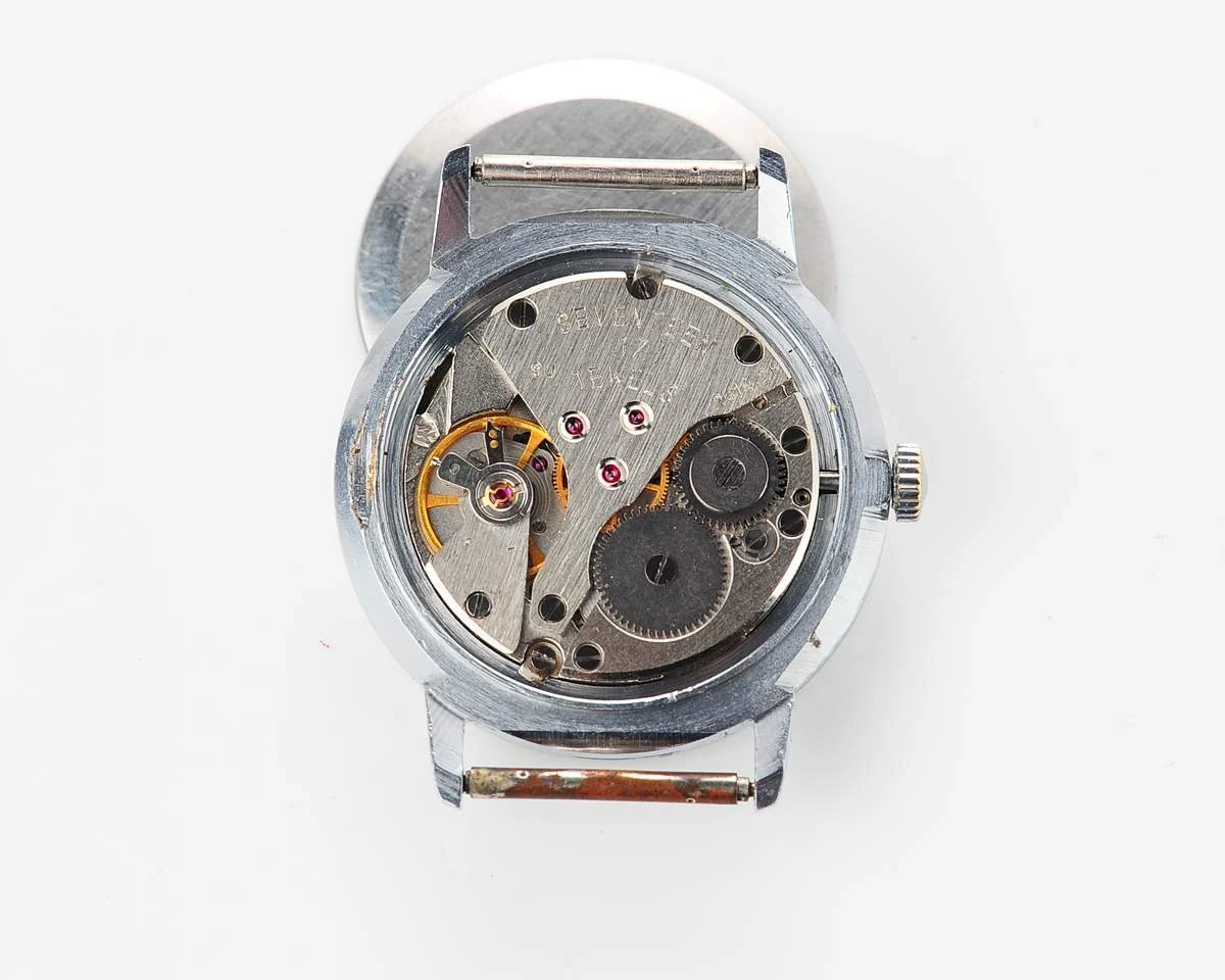 Soviet vintage Poljot mechanical watch with cream dial