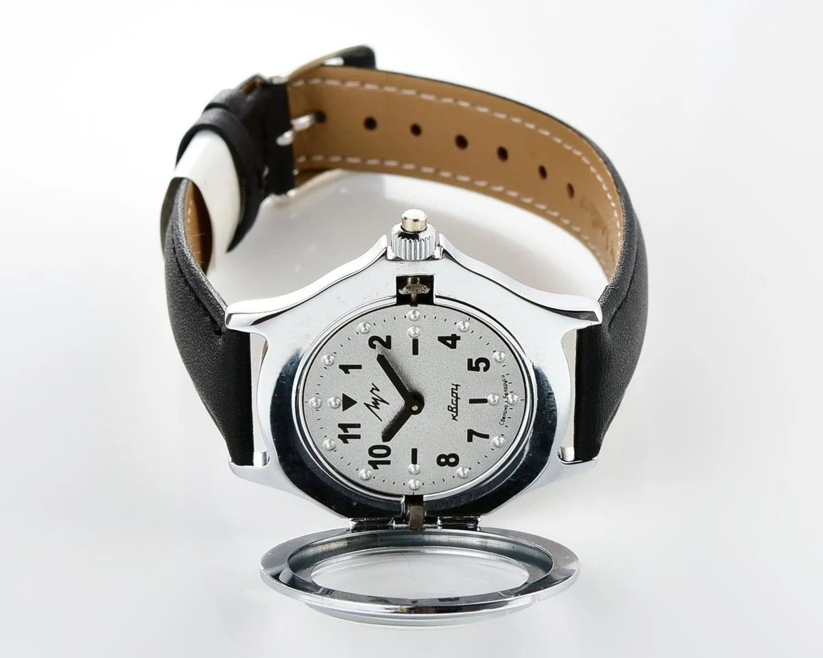 Soviet quartz Luch with Braille dial (for visually impaired)